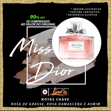 Perfume Similar Gadis 487 Inspirado em Miss Dior 2013 Contratipo